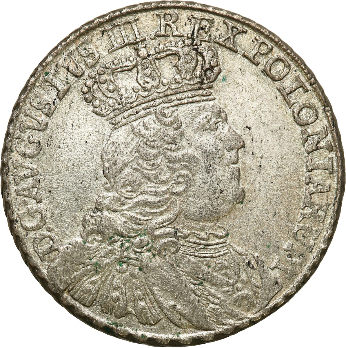 August III Sas. Dwuzłotówka (8 groszy) 1753, bez liter EC